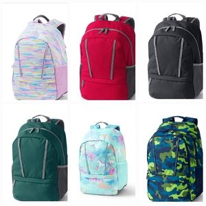 Lands End Kids ClassMate Medium Solid Backpack